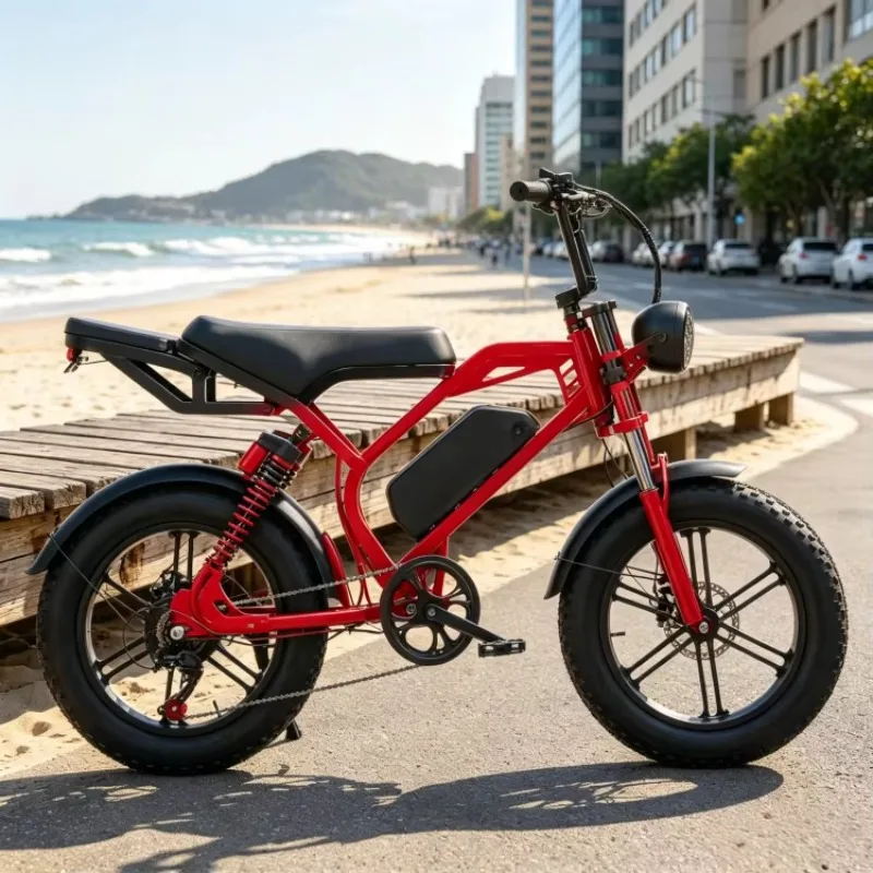 BR Eco-Friendly Fat Tire Electric Bicycle, Low-Carbon E-Bike For Adults, Promote Green & Healthy Commuting