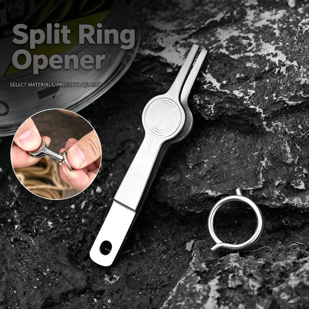 Split Ring Opener Fishing Tool, Stainless Steel Lure Split Ring Plier, Fishing Accessories for Anglers