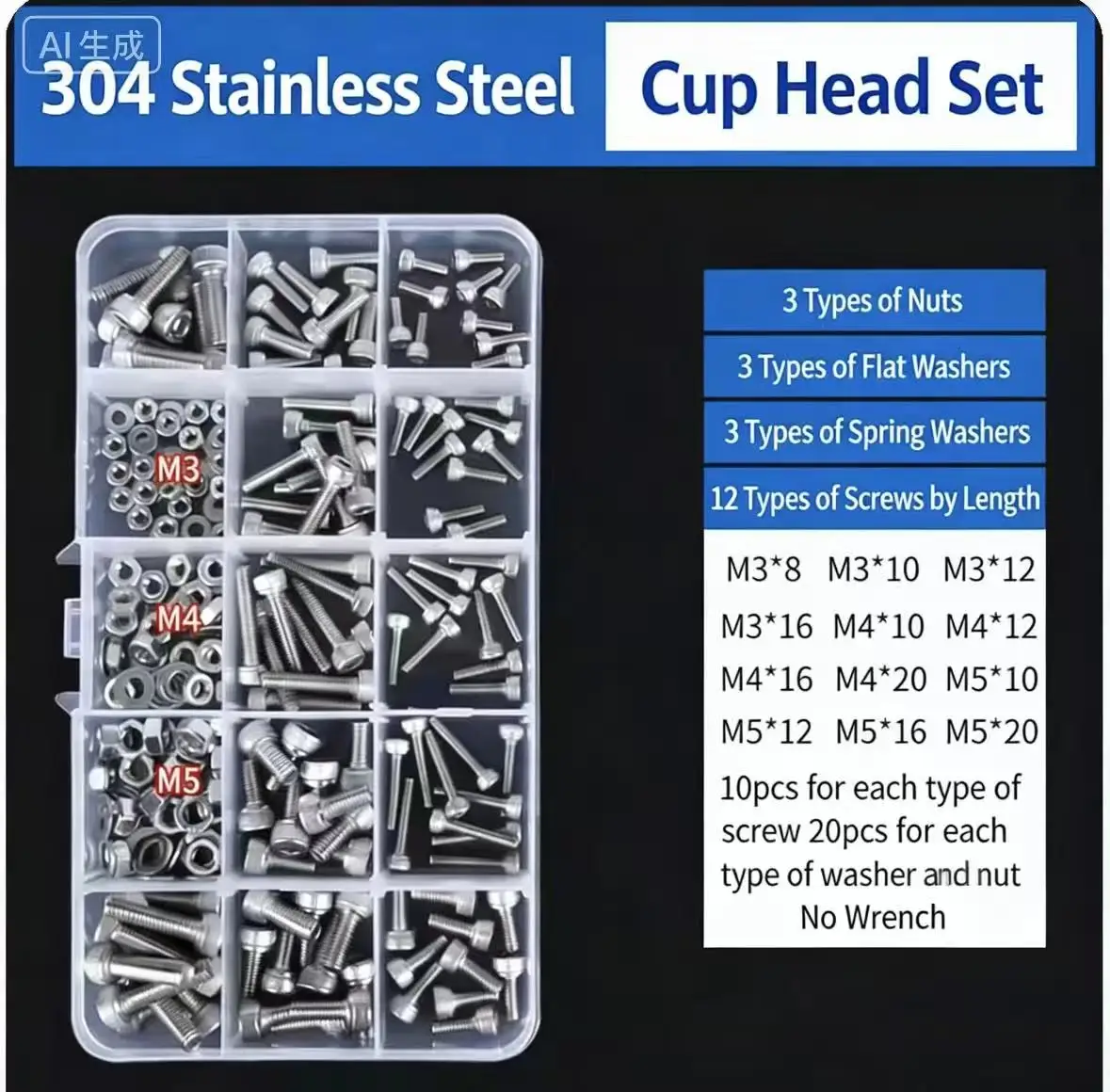 304 stainless steel cup head hexagonal screw cylindrical head extended bolt screwM2 M3 M4 M5 M6 M8 M10 M12
