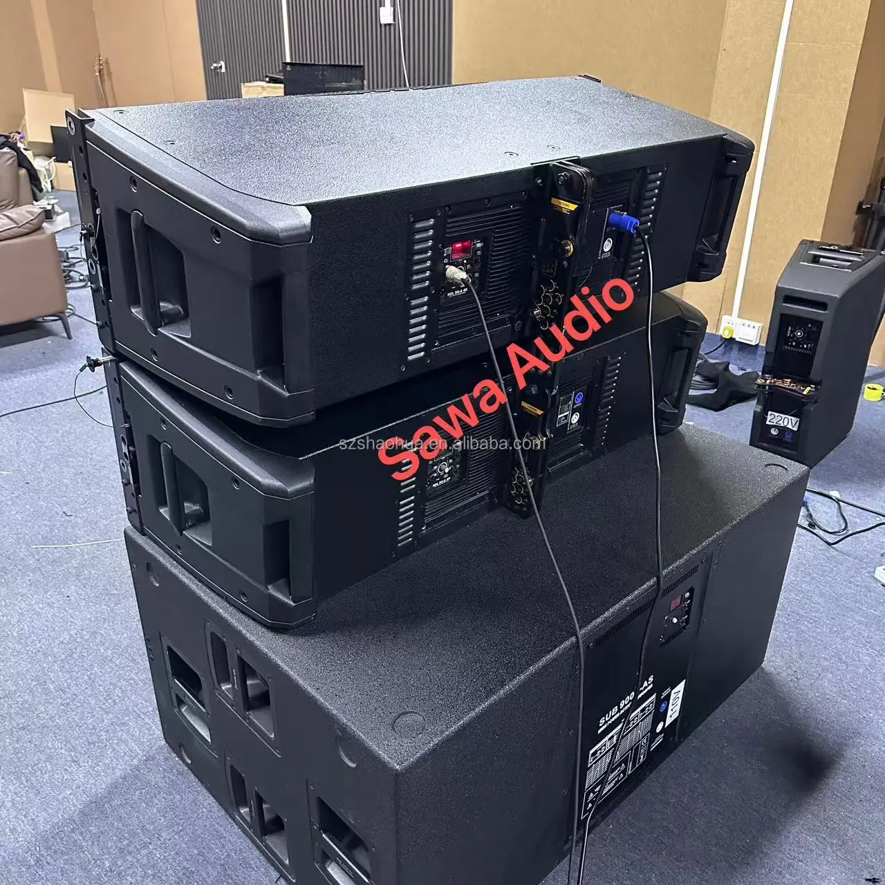 HDL 50-A 4K Dual 12 Inch 3 Way Active Line Array Speaker Big Powered Sound System Professional Audio Outdoor RCF Speakers