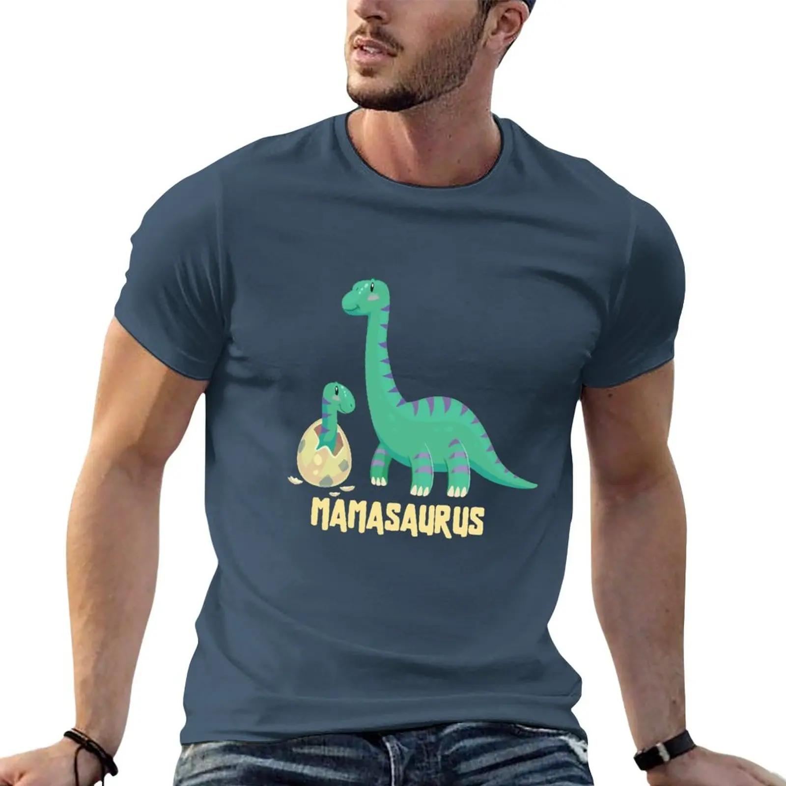 

New mamasaurus and babaysaurus mother day gift T-Shirt boys animal print shirt quick drying shirt mens funny t shirts