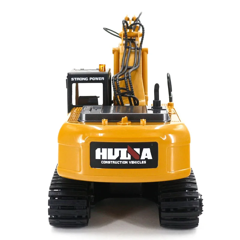 Huina 1535 Remote-controlled 2.4g 1:14 15ch Alloy Excavator Engineering Vehicle Electric Excavator Model Tracked Vehicle