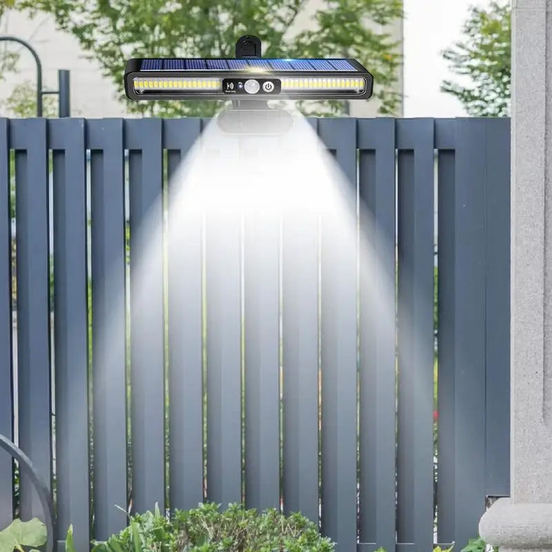 

Solar Lights Outdoor Waterproof Fence Lights Outside Portable Dustproof Lamp With 120 Degree Adjustable Angle Bright Lighting