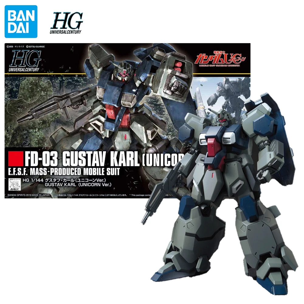 

Original Bandai Gundam HGUC FD-03 Gustav Karl Unicorn Ver 1/144 Assembly Mobile Anime Action Model Collection Figure Toys Gifts