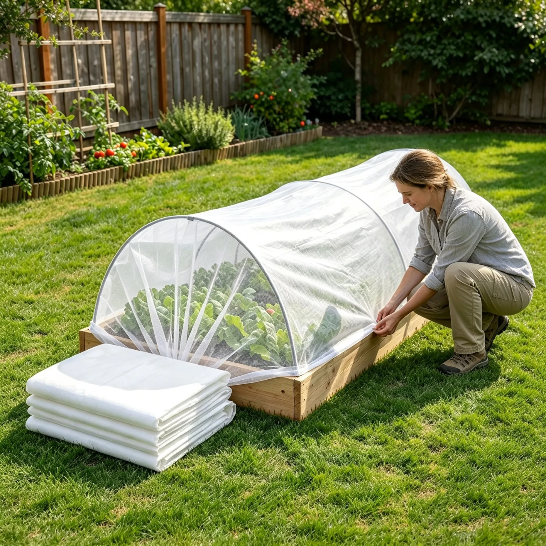 Winter Plant Frost Protection Non-woven Blanket Thickened Vegetable Anti-freeze Cover Cloth Garden Crop Cold Proof Cover Fabric