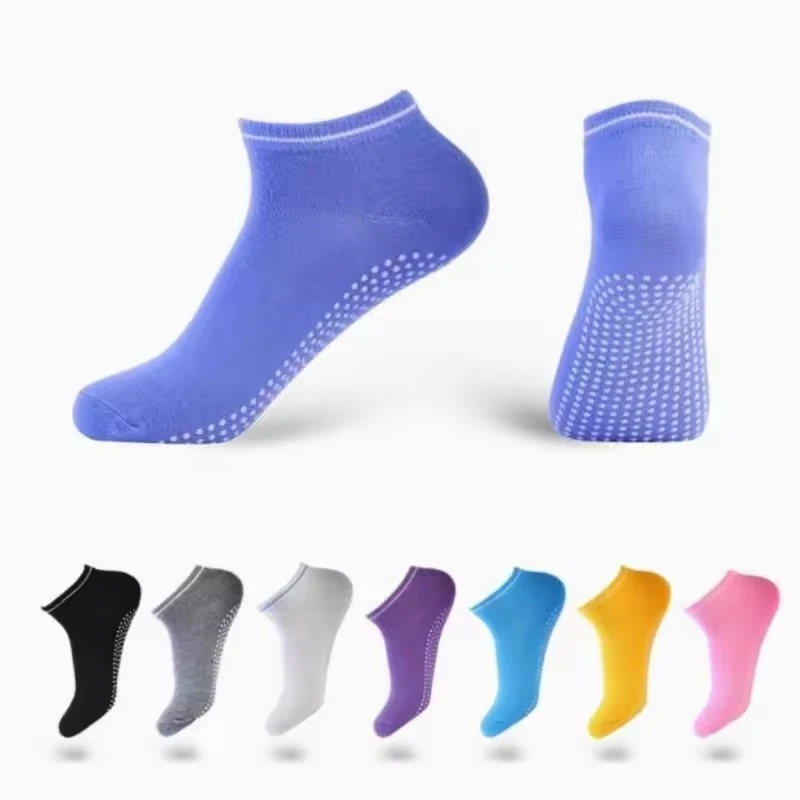 1–4 Paar Damen-Anti-Rutsch-Socken, Trampolin-Yoga-Socken, Baumwolle, atmungsaktiv, kurze Socken, elastisch, für Sport, Jungen und Mädchen, Outdoor-Sportsocken