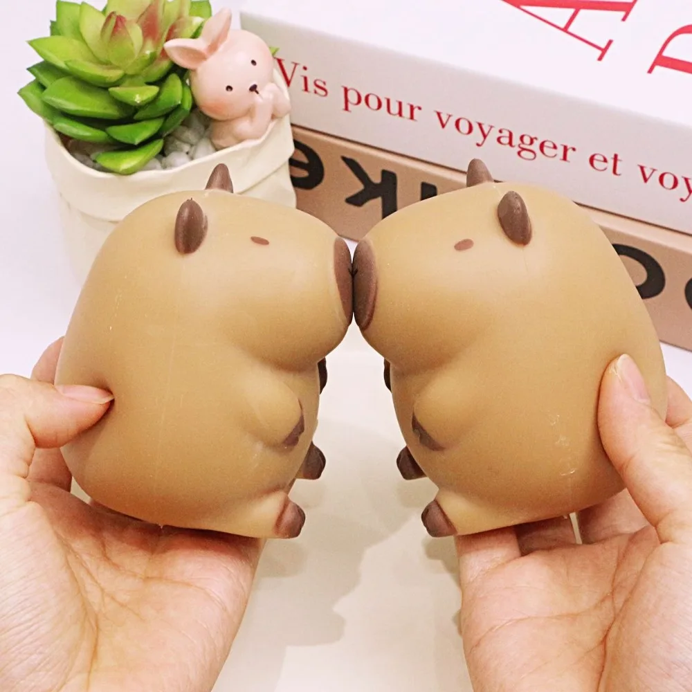 Cartoon Capybara Squeeze Spielzeug Langsam Rebund Stress Relief Dekompression Spielzeug Fingertip Mehl Tiere Zappeln Sensorischen Spielzeug
