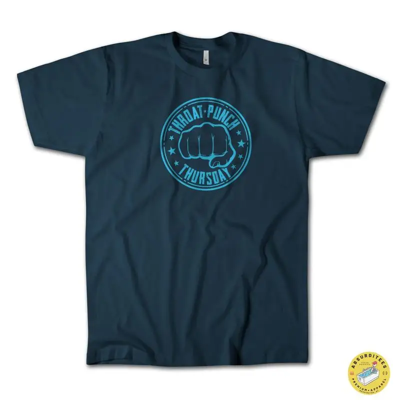

Throat Punch Thursday T Shirt Funny Weekend Party Super Soft Premium Cotton No Throats Punched Making This Sweet Novelty