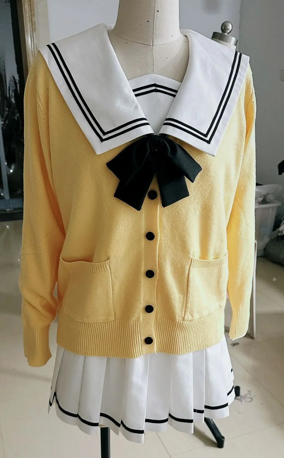 Anime You and Closer and Her: A Love Story Muko Aoi MIYUpastel Cosplay Costume pour fille, chemise, jupe, pull, uniforme JK, perruque, Halloween