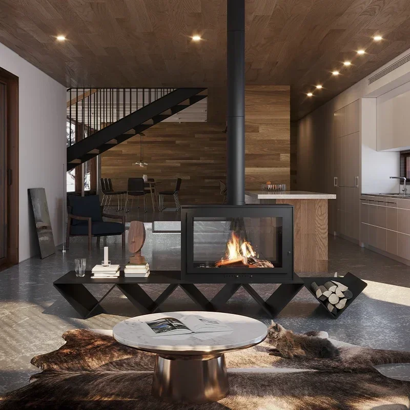 TAO Home Embedded Burning Heater Modern Villa Living Room Burning Stove