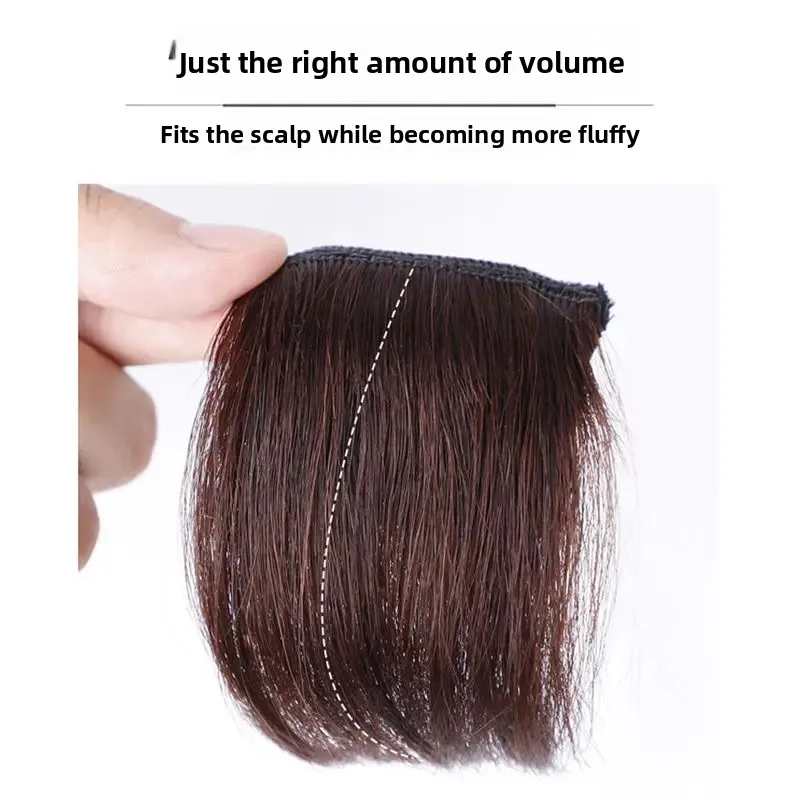 المرأة الشعر التمديد قطع الشعر الحقيقي غير مرئية الجانب رقيق شعر مستعار عالية أعلى الغراء على وصلات شعر مشط الألياف الآسيوية الشعر #3