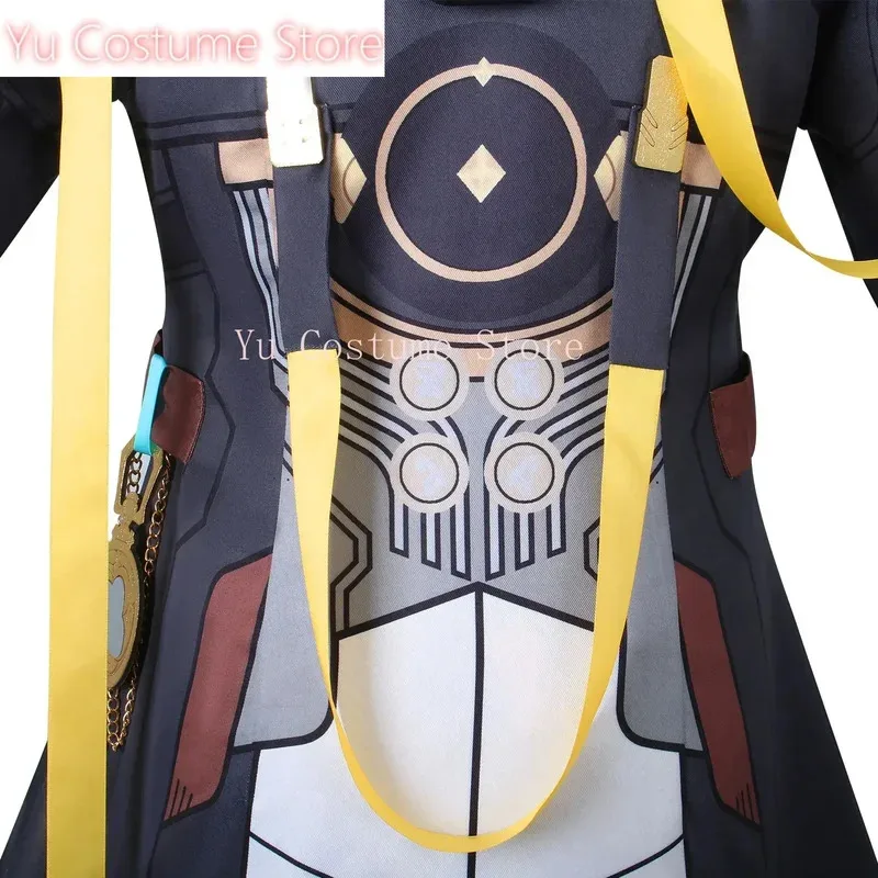 أزياء CyTrailblazer التأثيرية أزياء هونكاي ستار ريل كرنفال موحدة شعر مستعار أنيمي أزياء الهالوين للرجال ملابس شخصية اللعبة يو كوستو