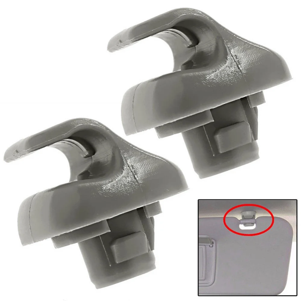 2Pcs Sun Visor Clip 88217S01A01ZA for Honda 98-07 Accord 96-04 Civic 07-11 CR-V 03-05 Element