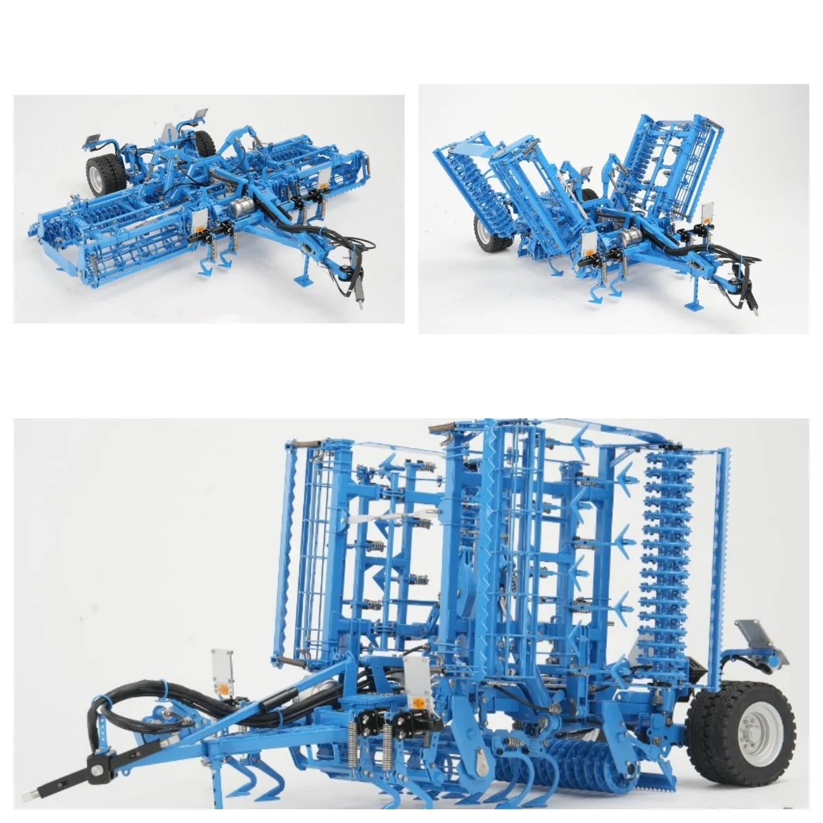 K500 – Kit de plantation de Machine de préparation du sol, semis en métal, pour LESU 1/14 RC, tracteur de voiture agricole hydraulique AOUE 1050