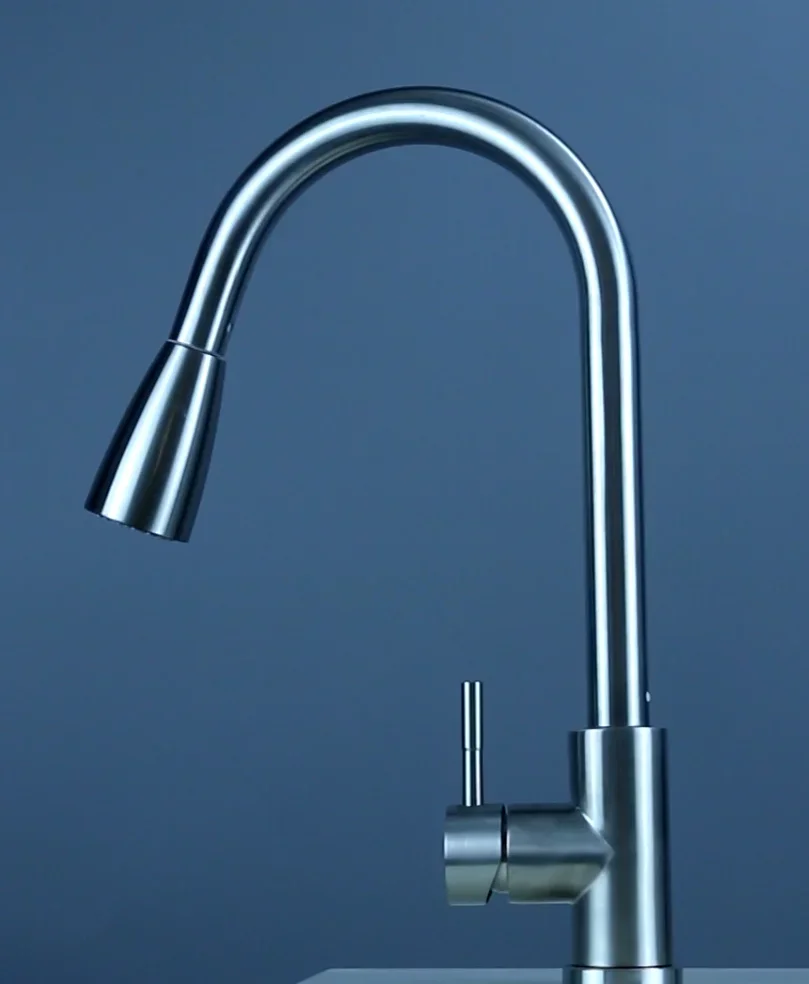 New design  torneira Sink 3 way RO Drinking Water Polished Dual Handle Pull filter purifier Kitchen Faucet