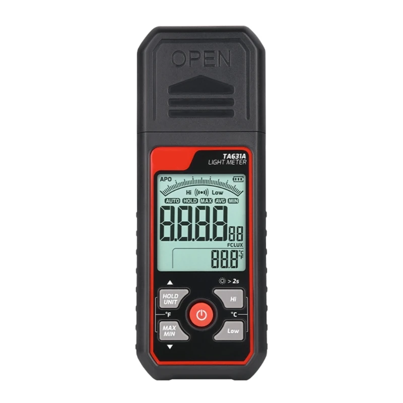 User Friendly Light Meter with Automatic Calibration Efficient Light Meter with Multiple Functions Simple Operate ABS