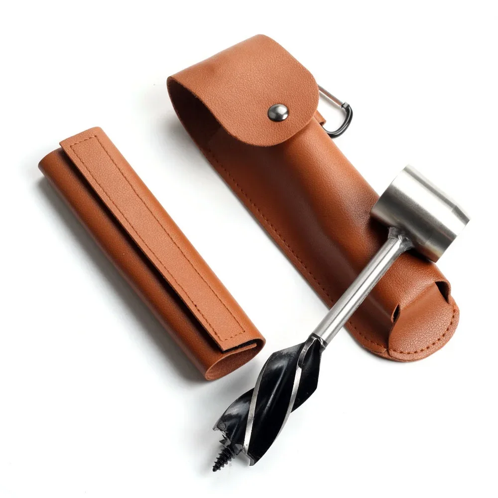 Broca Manual-mão Broca Escavadora Auger-brocas ao ar Livre Bushcraft Ferramentas de Sobrevivência para Cortar Pacotes de Engrenagem de Acampamento