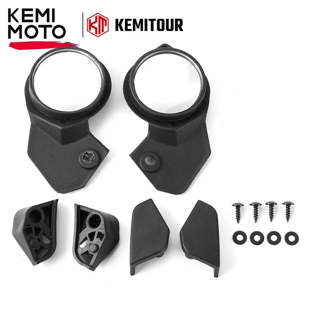 KEMIMOTO Snowmobile Rearview Side Mirrors Handguard Pivoting Mirror for Ski-Doo REV Gen5 Neo REV Gen4 XS XM XP XR XU #860200893