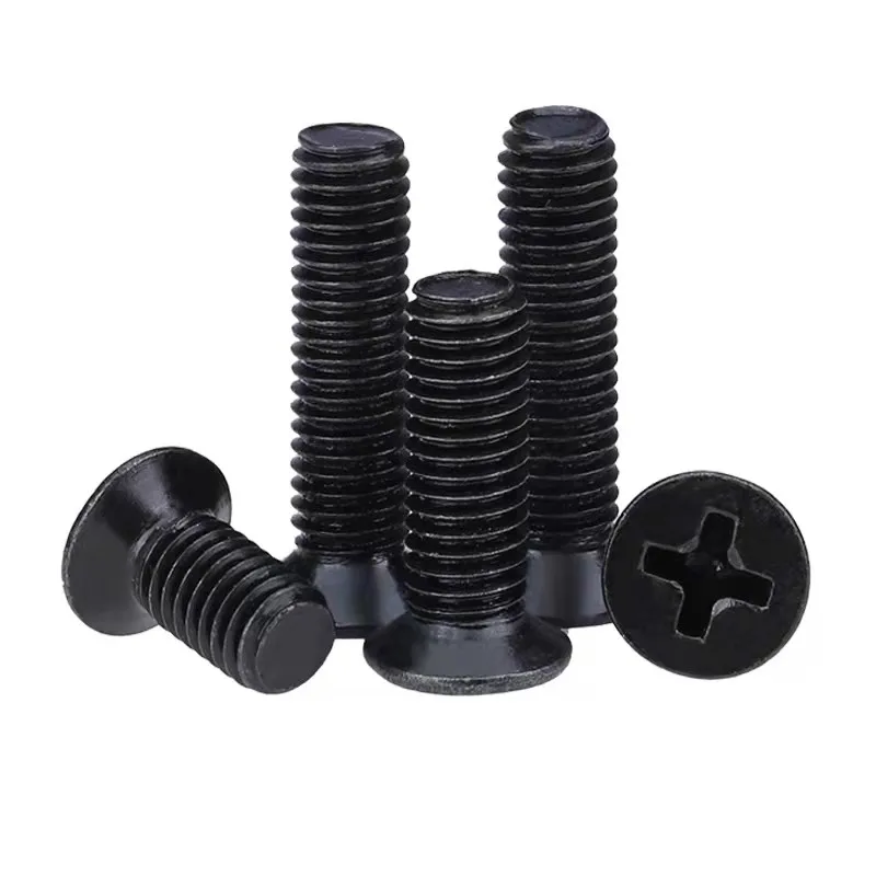 450/650/720 Pcs M1.4 M2 M2.5 M3 Black Steel Mini Micro Cross Countersunk Head Flat Head Screw Combination Laptop Screws Kit Box