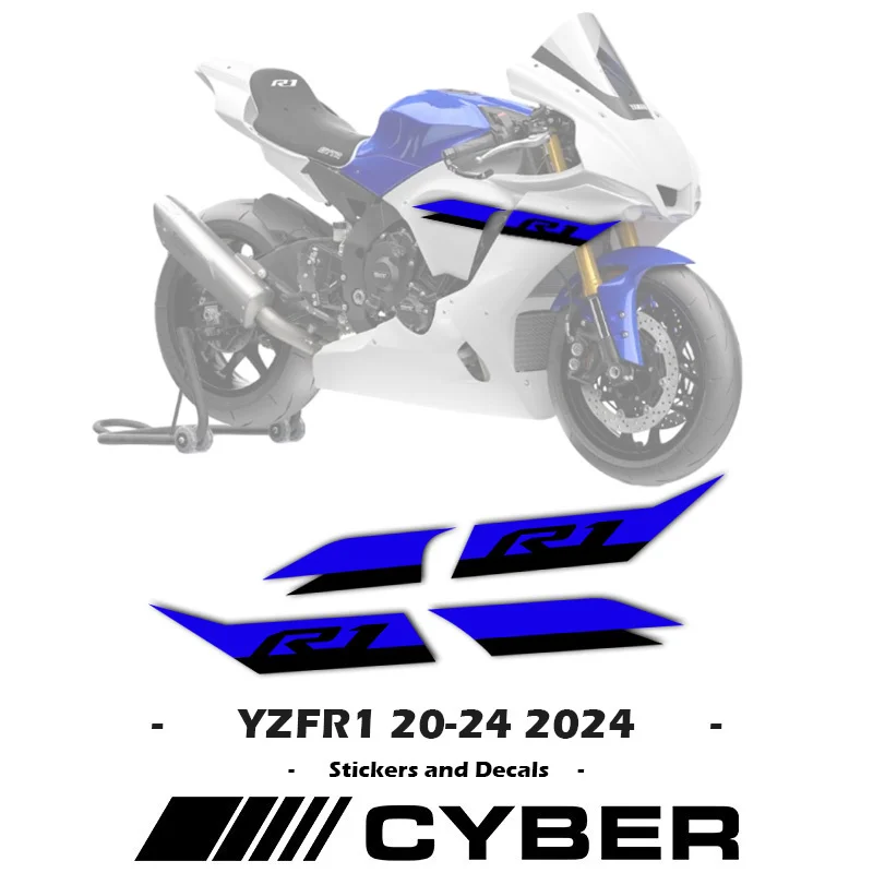 For Yamaha YZF-R1 YZF-R1M YZF1000 2020-2024 Full Car Fairing Shell Sticker Decal Lines R1 2021 2022 2023 2024 New Sticker Decal