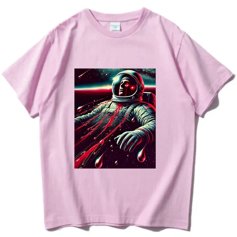 y2k Lonely astronaut t shirt men women clothes Minimalist Male Female Neutral Casual Original ropa de mujer graphic kawaii shirt