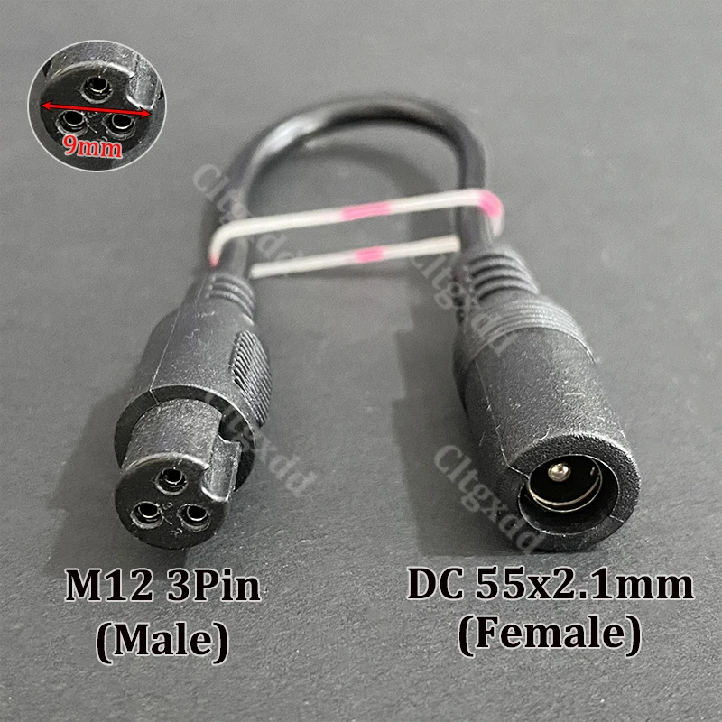 DC-Adapter-Konverterstecker 5,5mm*2,1mm Buchse auf XLR 3-polig 5,5*2,5mm 8,0*1,6mm RCA M12 M16 C13 Stecker Geeignet für Roller – Detail 15