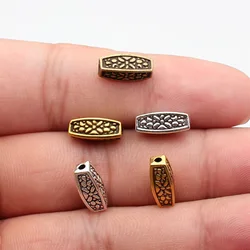WYSIWYG 10pcs Trendy Jewelry Findings Handmade Diy Craft Long Carved Beads 3 Colors Charms 5x13mm