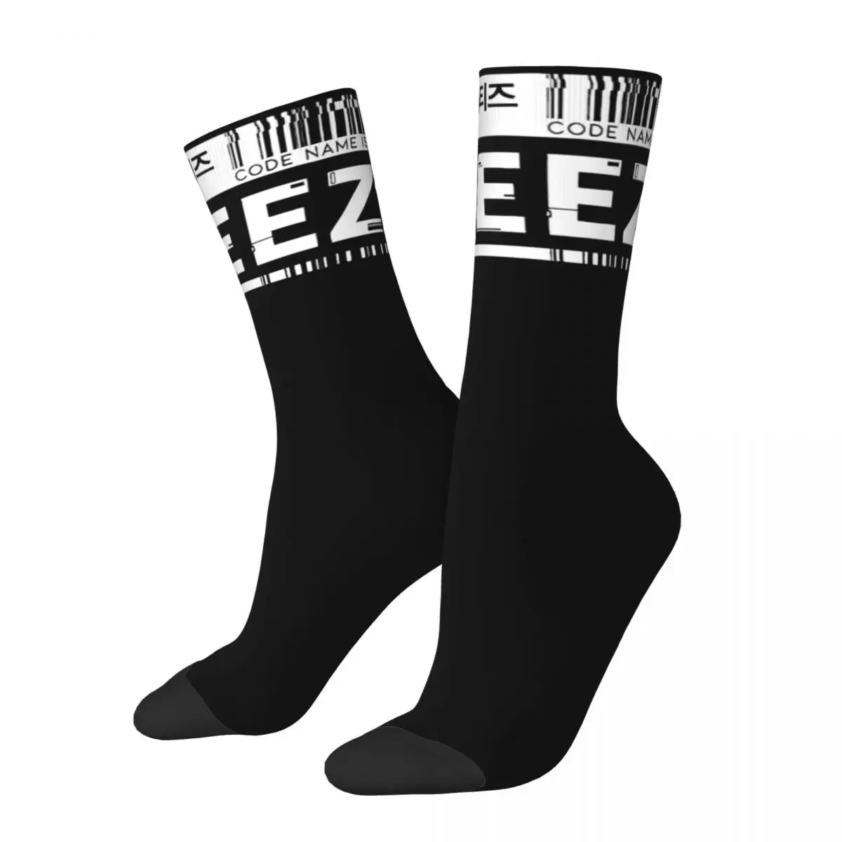

Hip-hop Korean ATEEZ Group Logo Theme Design Warm Socks Merch All Season Kpop Super Soft Long Socks Sweat Absorbing