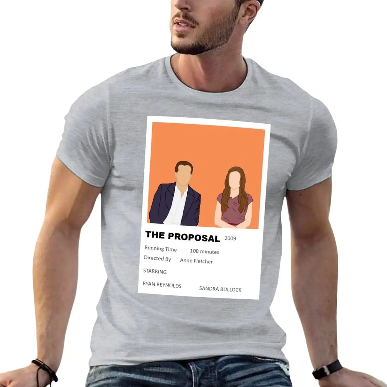 The Proposal Minimalist Movie Poster T-Shirt vintage clothes korean fashion fruit of the loom mens t shirts