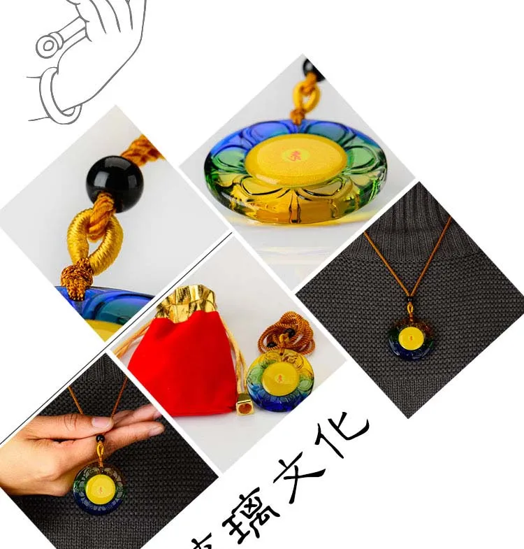 3PCS GOOD - Greco-Buddhist pocket travel efficacious Mascot # Buddha Safety Crystal Pendant Shurangama Mantra Vajra  Amulet