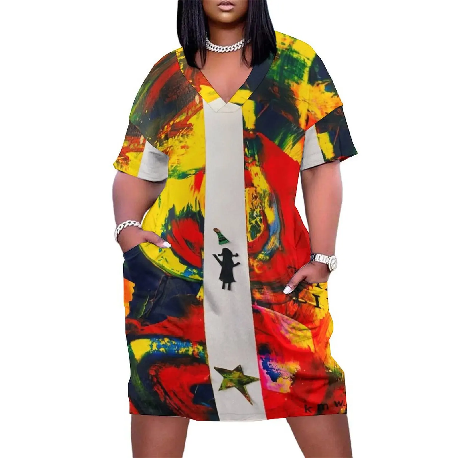 

My Party Hat Loose Pocket Dress summer dress woman 2025 trendy Long dress Casual dresses