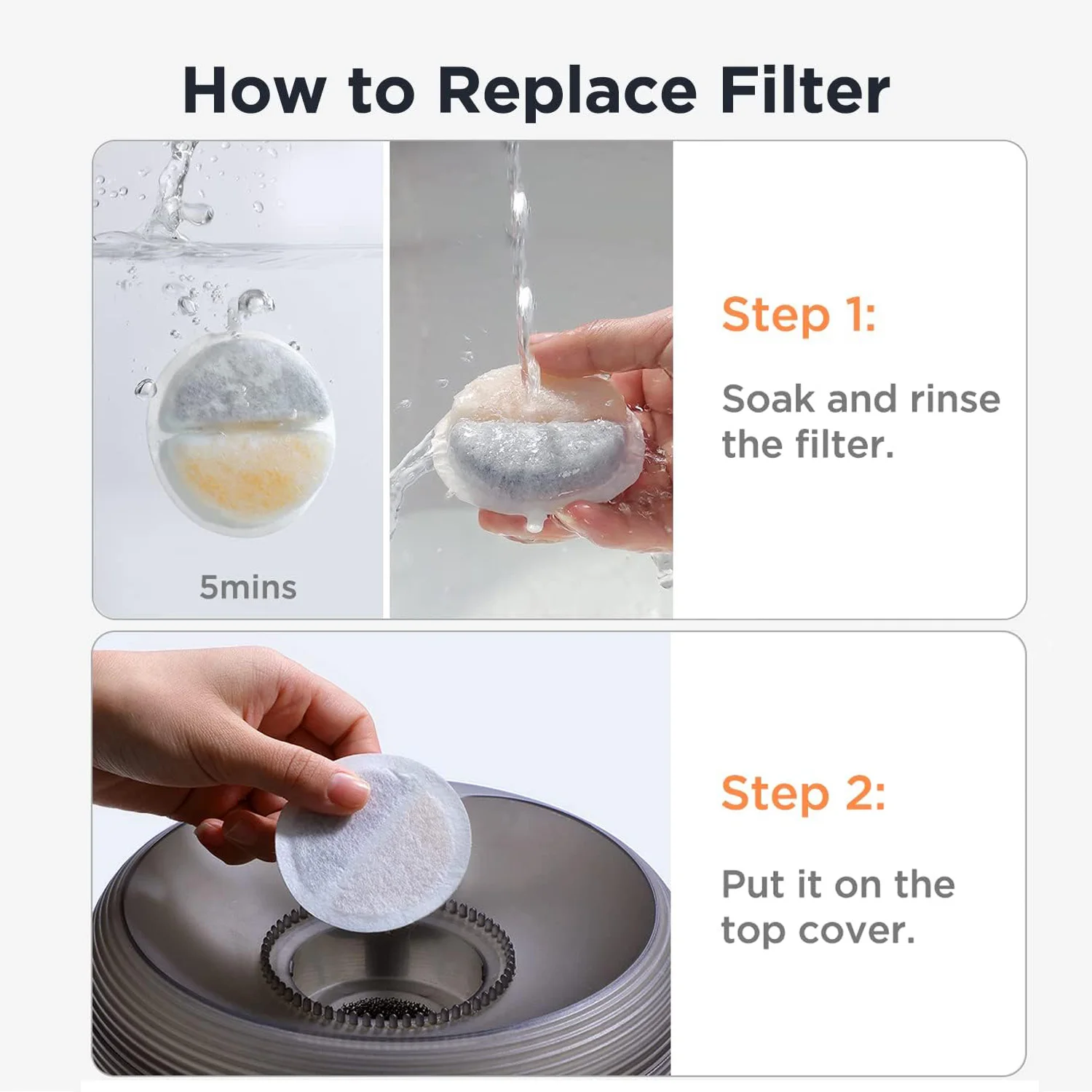 6/12/18/24pcs backup activated carbon filter for pet cat and dog water dispenser replacement filter cleaning water fount