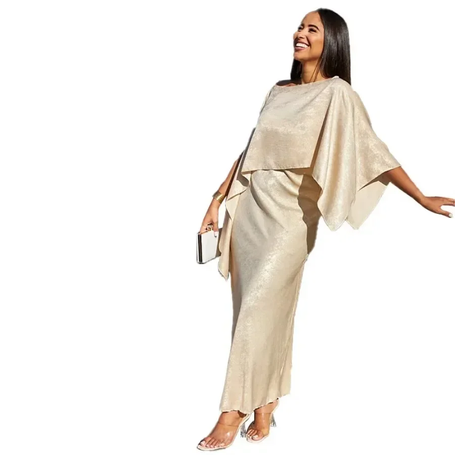 African Dresses For Women Elegant 2 Pcs Set 2024 Dashiki Spring Maxi Dress Ladies Traditional African Clothing Fairy Dreaes