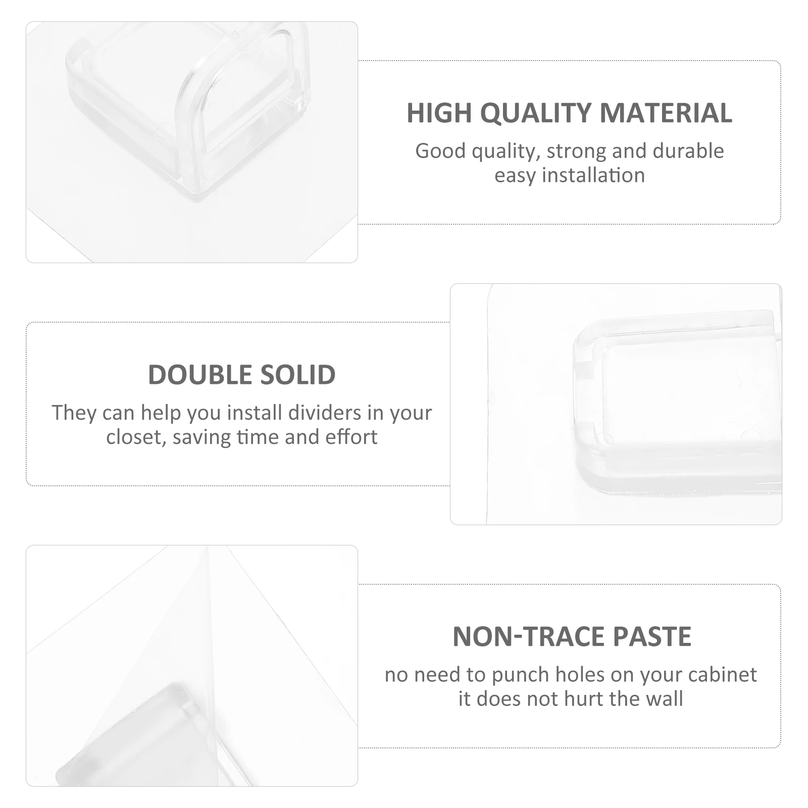 

12 Pcs Cabinet Pegs for Shelves Adhesive Shelf Bracket Storage Heavy Duty Support