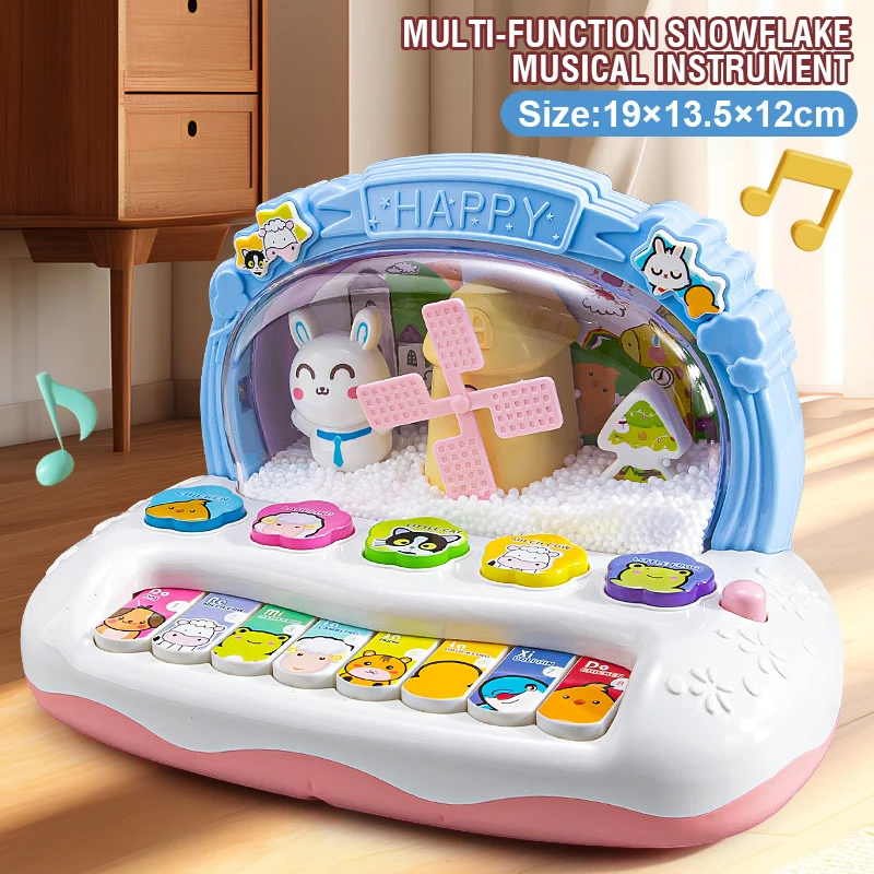 子供用音楽ピアノおもちゃライト動物の音赤ちゃん早期教育楽器おもちゃ電子ピアノ子供クリスマスギフト