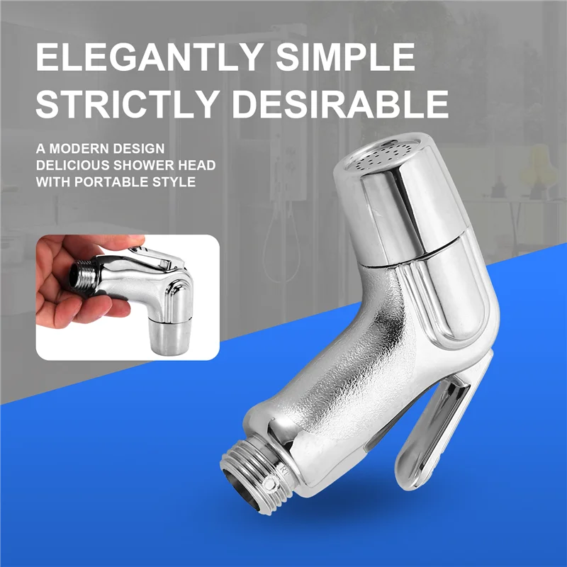 -A14E Misturador de chuveiro à mão Higiene íntima em ABS para banheiro-Cromo