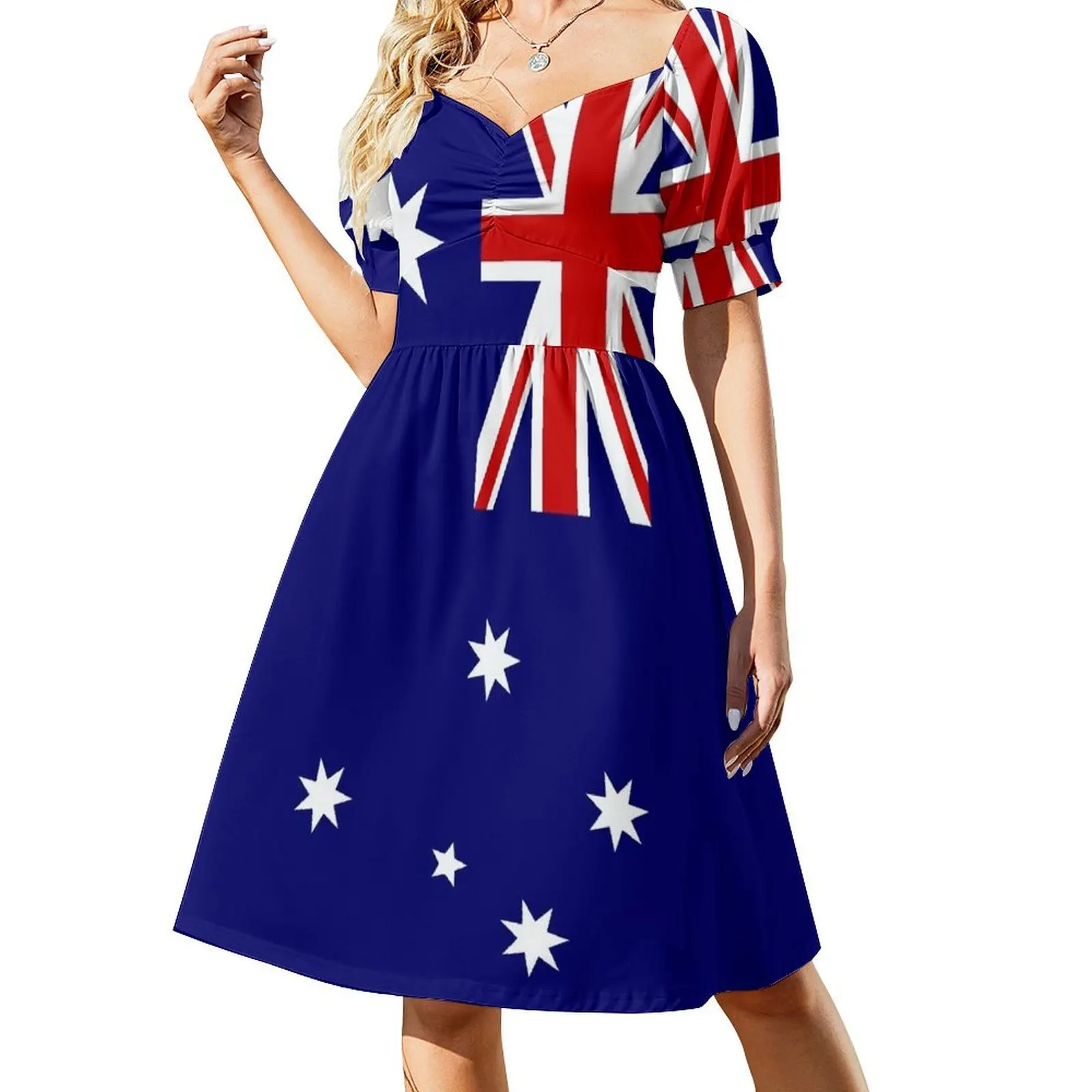 

Australia Day Short Sleeved Dress african dresses for woman Dance dresses Dress woman women's summer clothing 2025 Dress