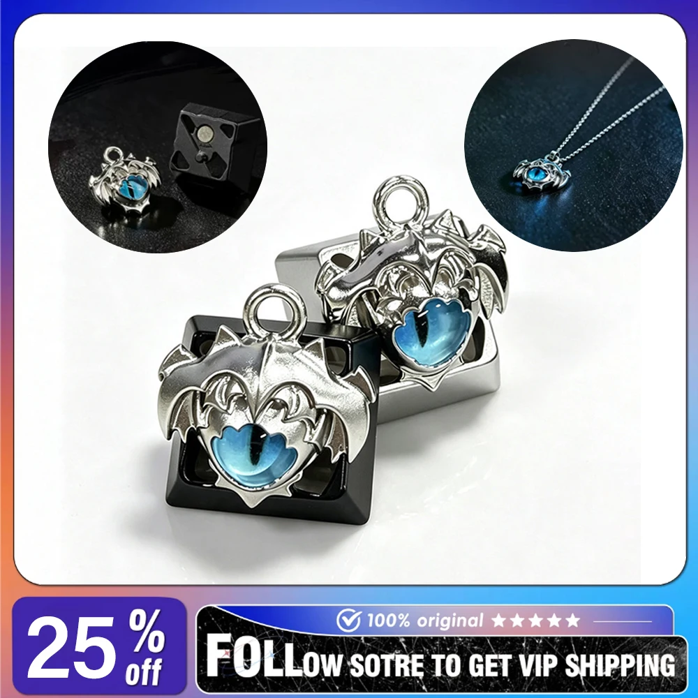 ZOMO DOTA Game Periphery Eye of Skadi Keycap CNC Magnetic Detachable Design DIY Necklace Pendant Multi-purpose Cap