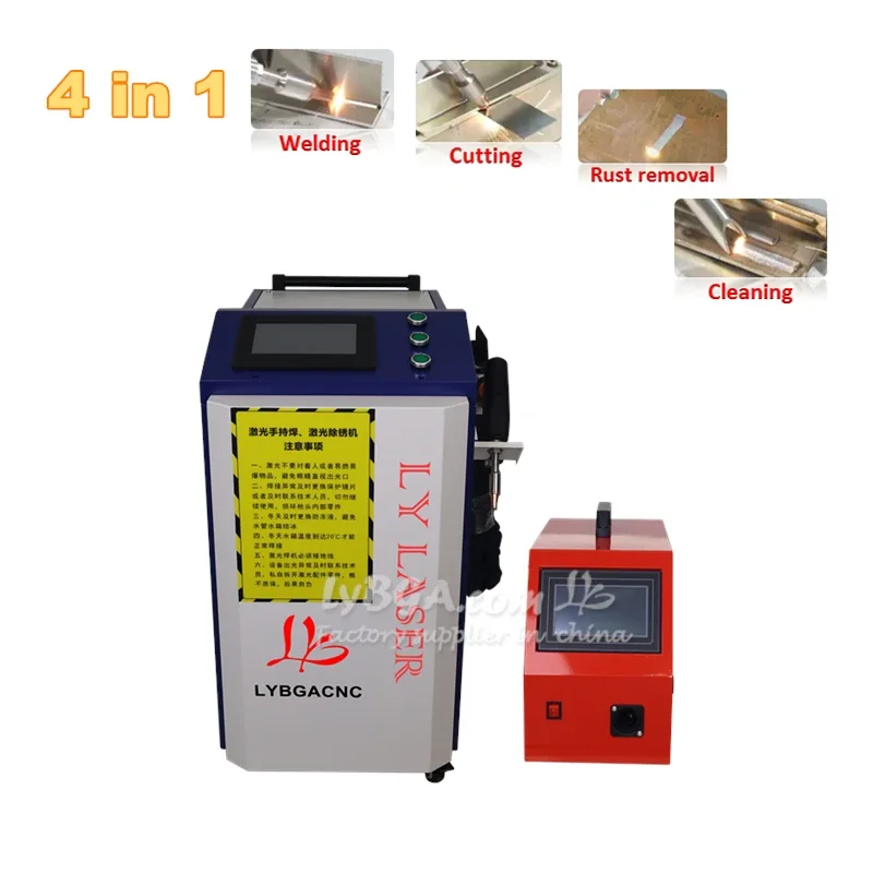 Laserowa maszyna czyszcząca 5w1, ręczna spawarka laserowa, przecinarka 4w1, usuwanie rdzy z metalu, 1500W 2000W 3000W, 3w1 2w1 do stali i aluminium