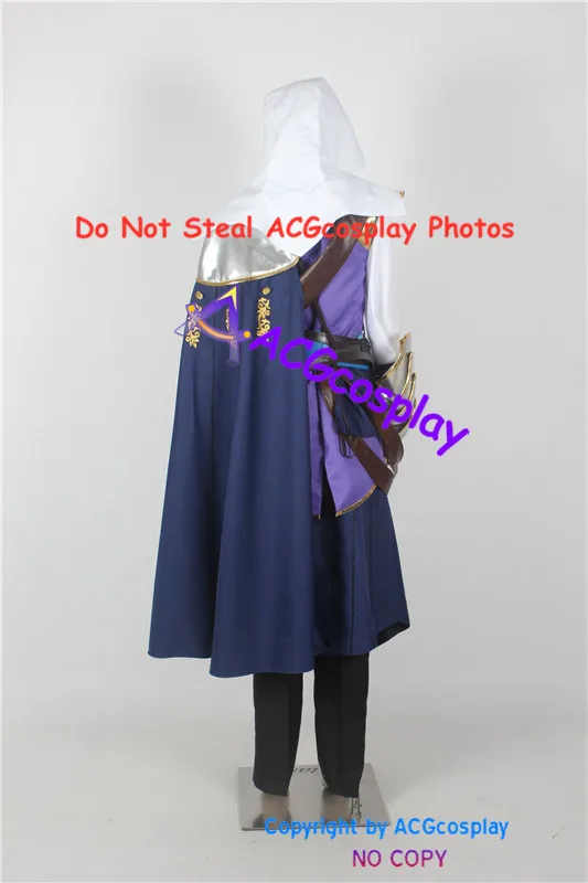 Kingdom Hearts Saix Cosplay Costume acgcosplay include buckle prop