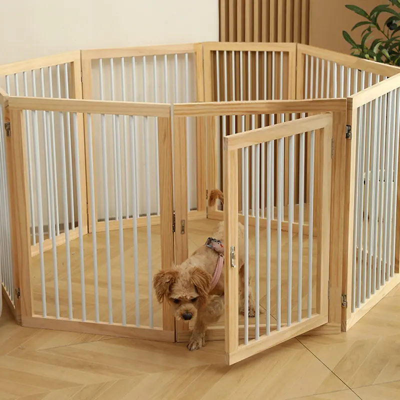 Large Dog Fence Folding  Accessories Supplies Grating Indoor Dog Fence Security Barrier Folding Rejas Para Mascotas Dog Supplies