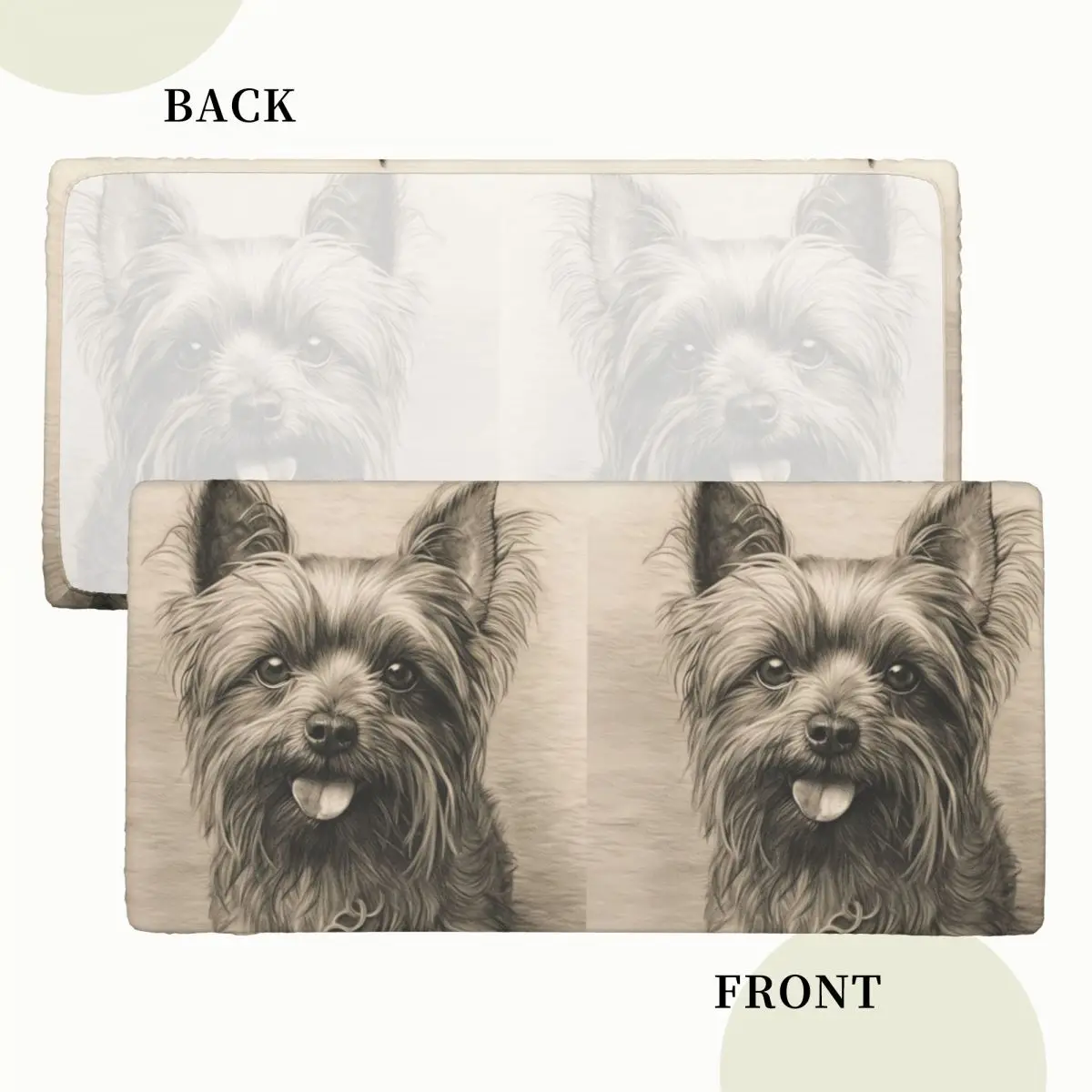 The Adorable Yorkshire Terrier Dog Customized Rectangular Tablecloth Waterproof Table Cover for Dining Events Table Cloth