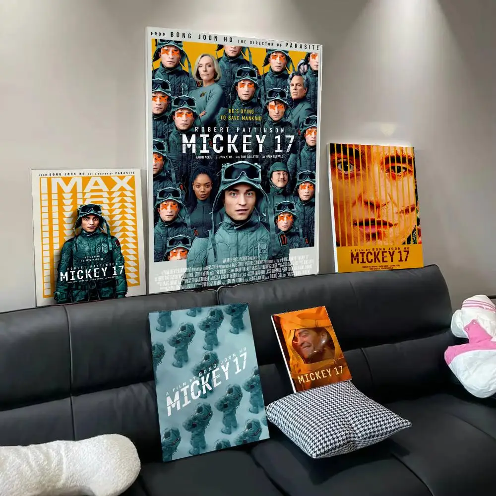 Comedy Movie M-Mickey 17 Poster Modern Aesthetic Wall Art Print Minimalist Bedroom Living Room Home Decor Gift