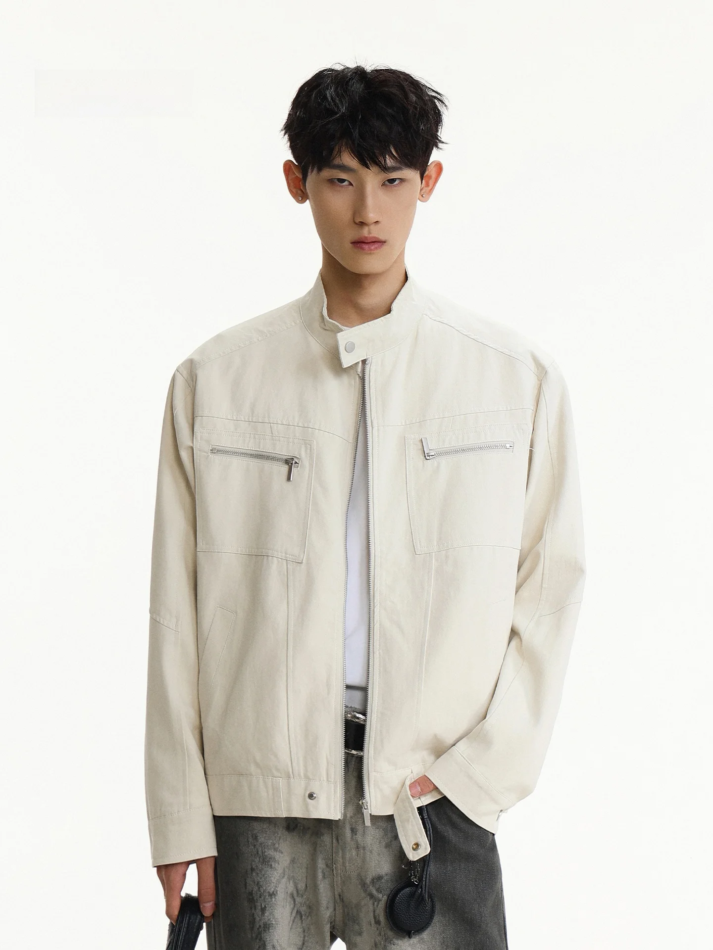 

American Retro Harington Jaet Men's High-End ort Canvas Workwear Coat Autumn Casual Loose Fit Non-Iron Treaent Cotton