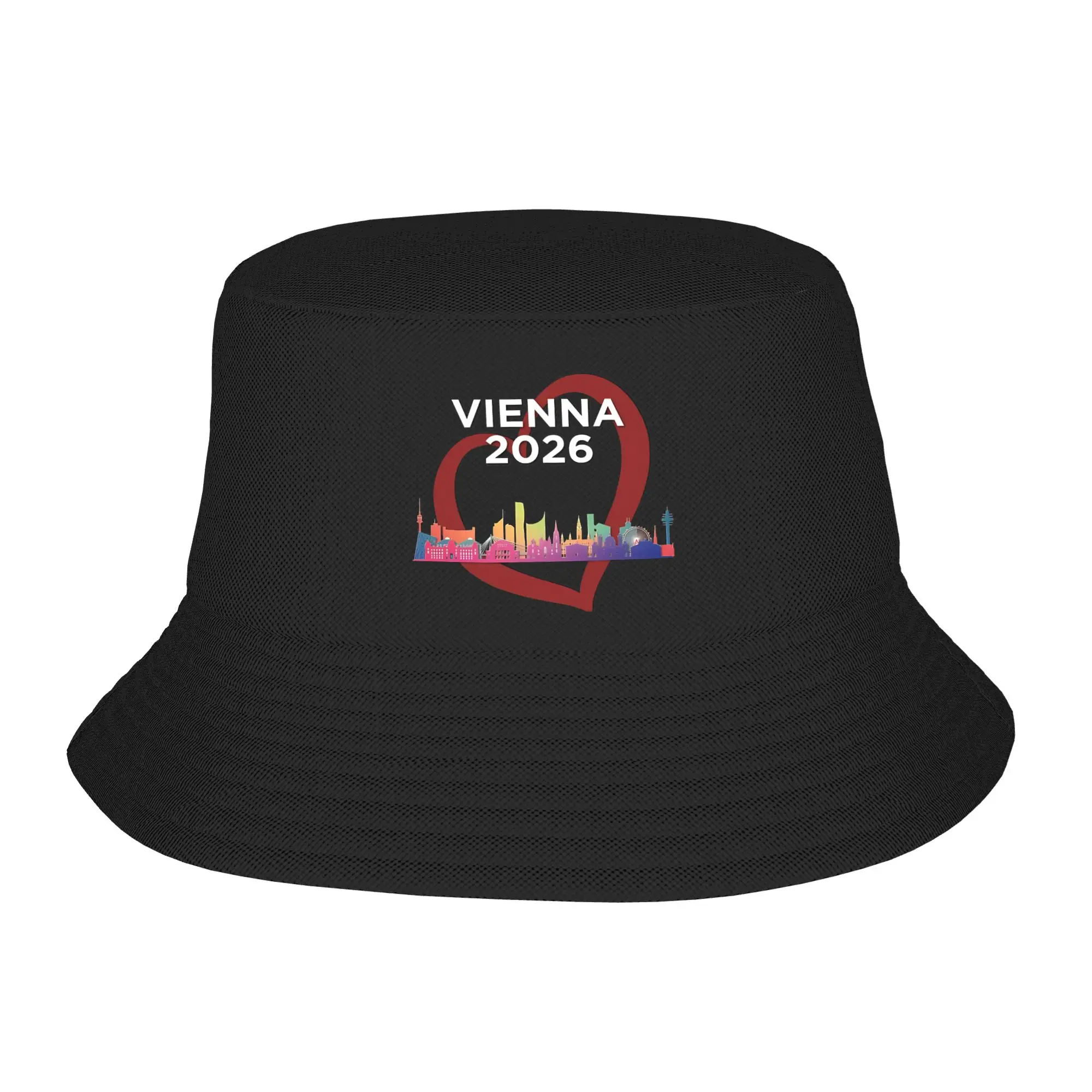 Vocation Getaway Headwear Eurovision Song Contest 2026 - Host City Vienna  Outfits Bucket Hat Cute Girl  Sun Bob Hat