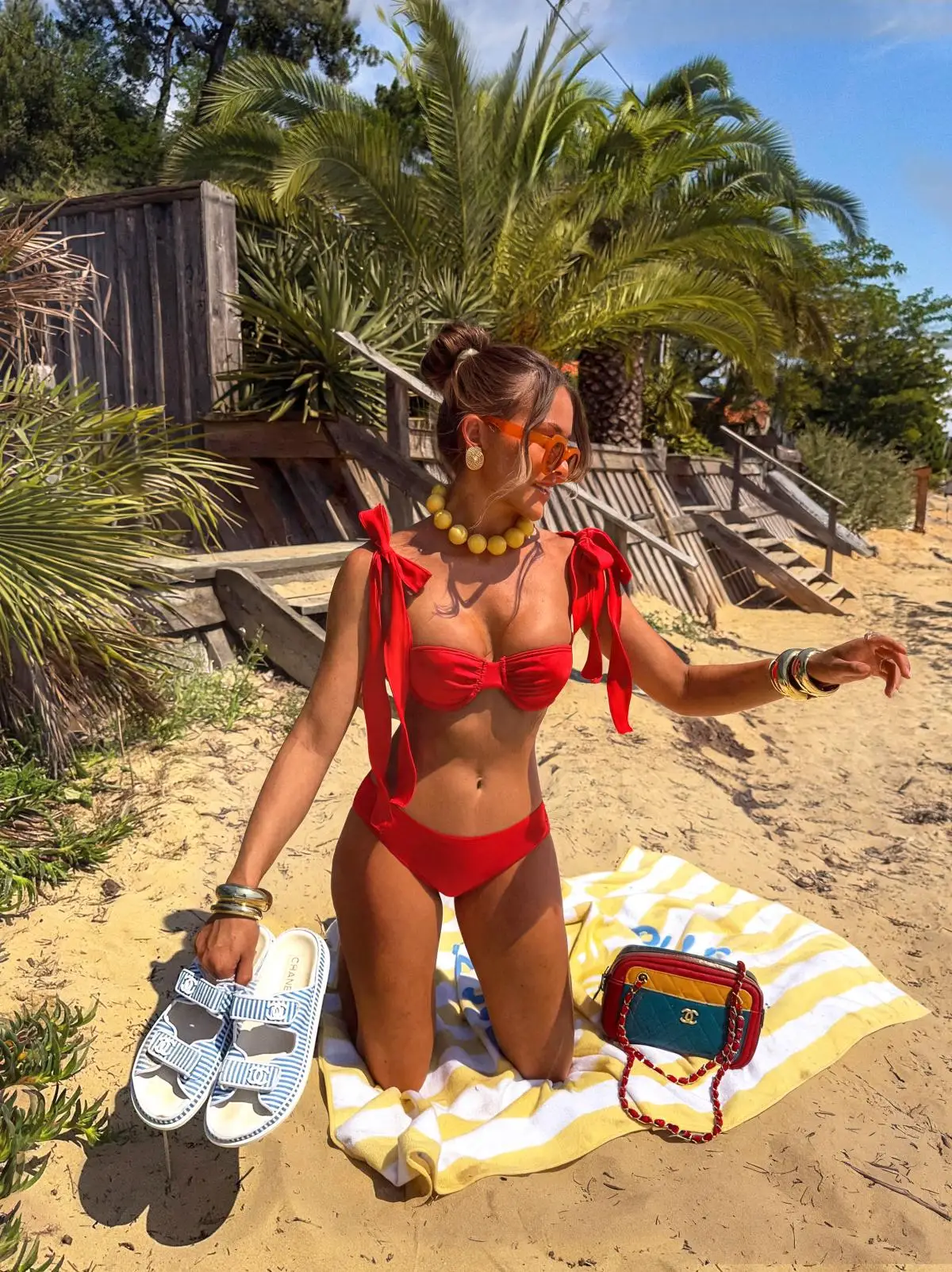 Fashion Underwire Push Up Bikini Women Swimwear Vintage Lady Bow Shoulder Strap Biquini Swimsuit Luxury Mujer Beach Bathing Suit