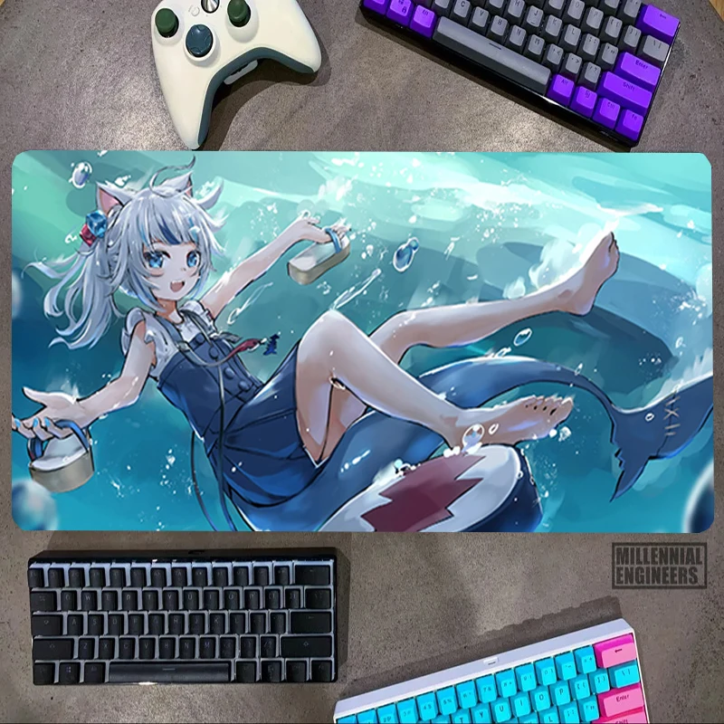 

Virtual Idol Hololive Mouse Pad Office Accessories Premium Mousepad Big Mousepepad Desk Mat Gaming Mats Keyboard Gamer Extended