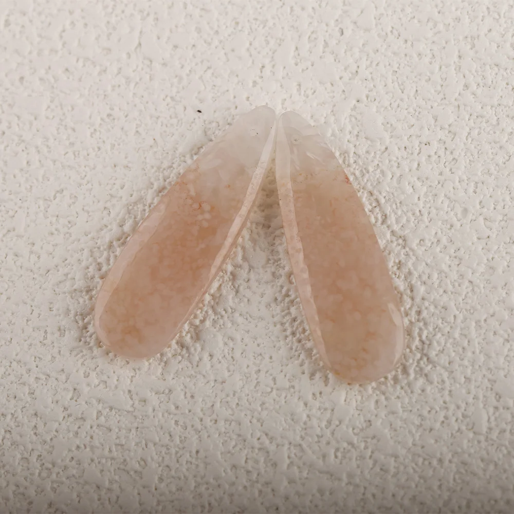 Natural Stone Fashion Earrings For Women Handmade Water Drop Cherry Agate Earrings Party Gifts DIY Jewelry 33x11x3mm 5.5g