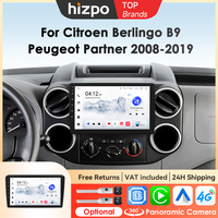 Hizpo Car Intelligent Systems For Citroen Berlingo B9 Peugeot Partner 2008 - 2019 2Din Android AUto Multimedia Player Carplay 4G