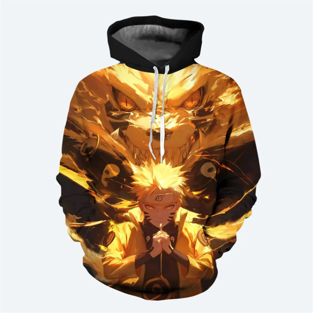 

Naruto Boys and Girls Hoodie Sasuke Men's Hoodie 3D Printing Oversized Pullover Anime Men's Hoodie MINISO Men's Clothing
